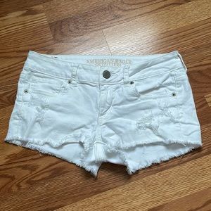 White Denim Jean Shorts